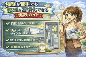 掃除が苦手でも整理を習慣化できる実践ガイドとは？をイメージした画像
